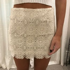 White skirt